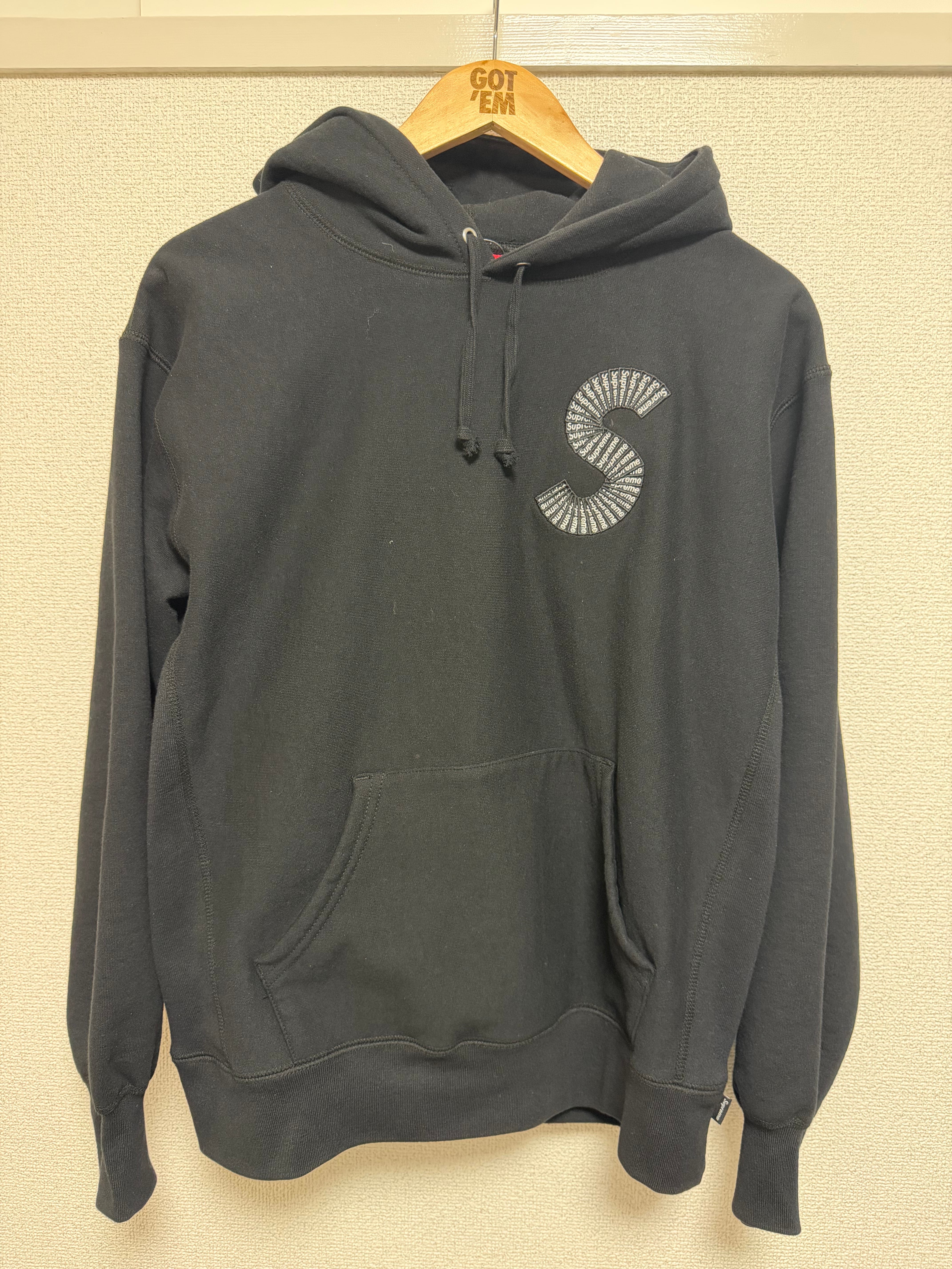 Supreme S Logo Hooded Sweatshirt "Black" (20FW)