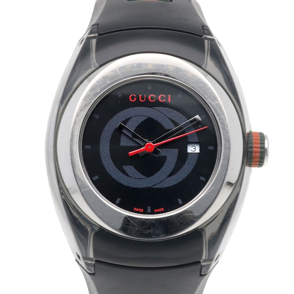 グッチ 腕時計 時計 ステンレススチール 137.3 クオーツ 磨き直し済 ユニセックス 1年保証 GUCCI  中古