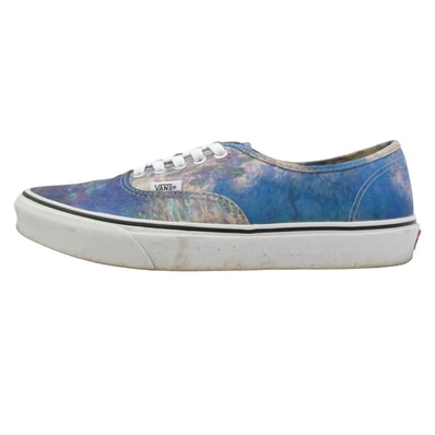 VANS バンズ スニーカー VN0A2Z5I18H ×MoMa モマ Authentic オーセンティック ローカット スニーカー ブルー系 28cm【中古】