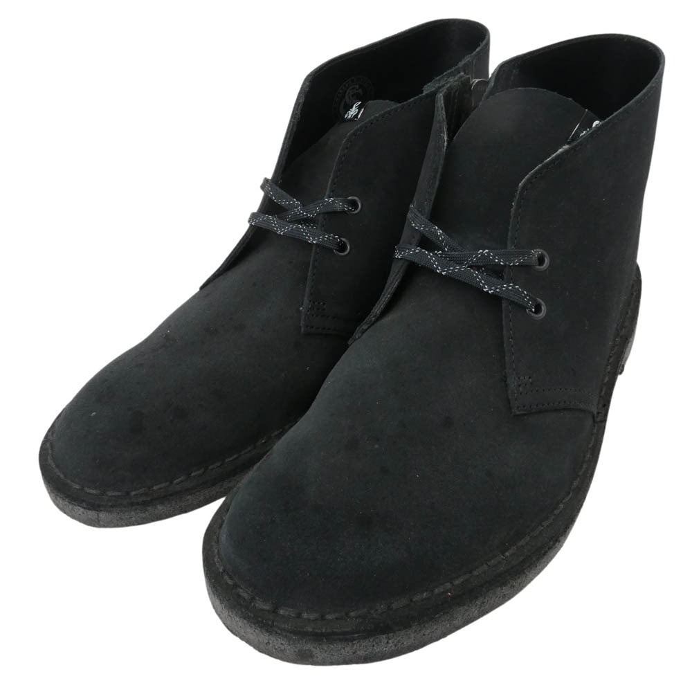 SOPHNET. ソフネット ブーツ 26176817 DESERT BOOTS サイドジップ スエード デザート ブーツ ブラック系 9.5【中古】