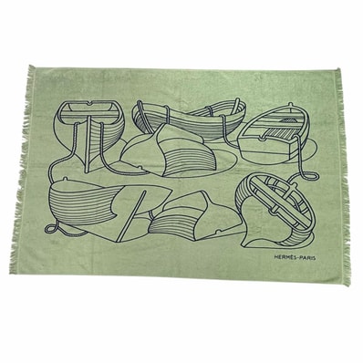 未使用品 エルメス タオル ヨッティング プラージュ テレサ グリーン