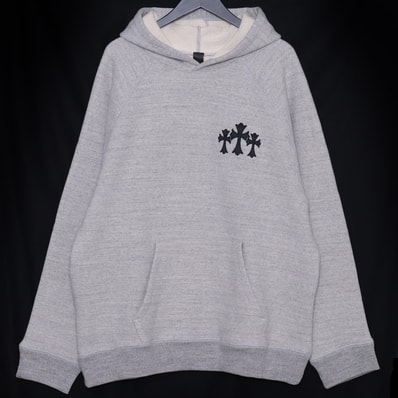 CHROME HEARTS Y NOT CHロゴ セメタリークロス アップリケパッチ プルオーバーパーカー