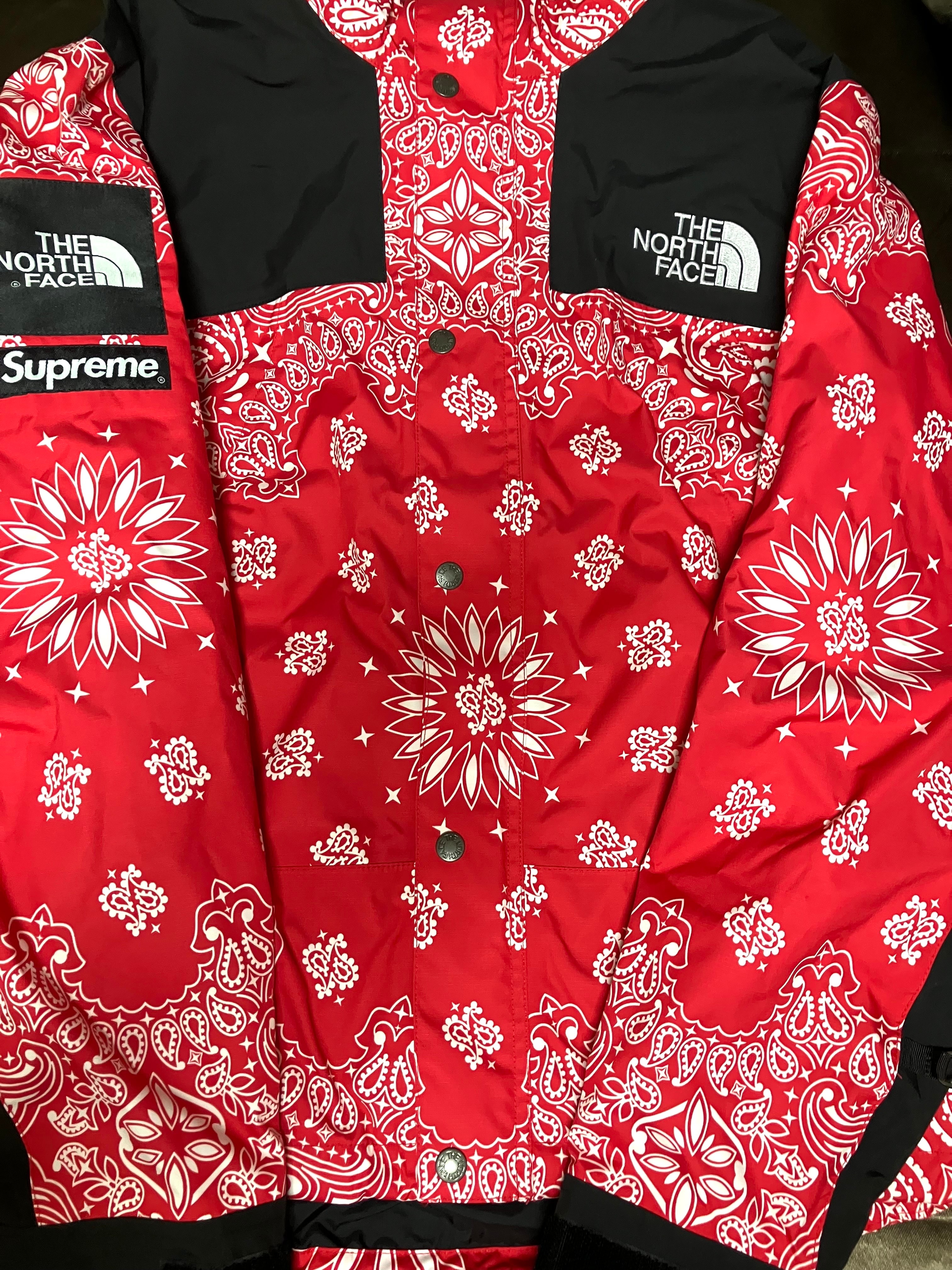 Supreme The North Face Bandana Mountain Parka "Red"