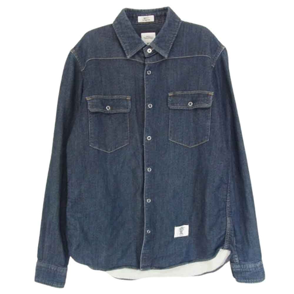 BEDWIN & THE HEARTBREAKERS ベドウィンアンドザハートブレイカーズ 長袖シャツ スナップボタン デニム 長袖シャツ インディゴブルー系 1【中古】
