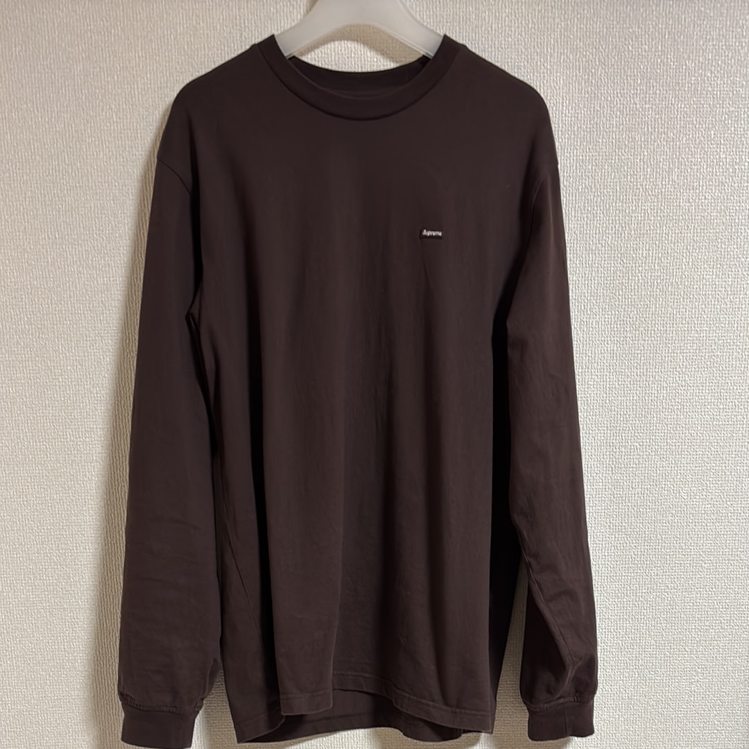 Supreme Small Box L/S Tee "Dark Brown"(22FW)
