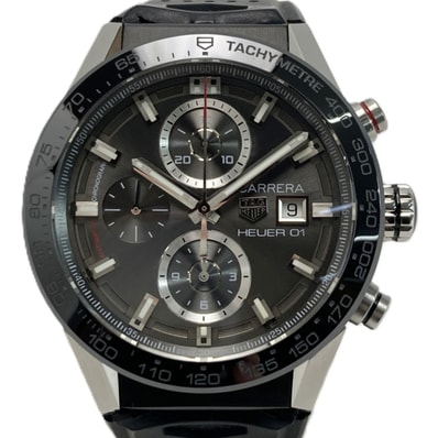 TAG HEUER タグホイヤー カレラ キャリバー ホイヤー01 CAR201Z グレー 自動巻き メンズ 腕時計