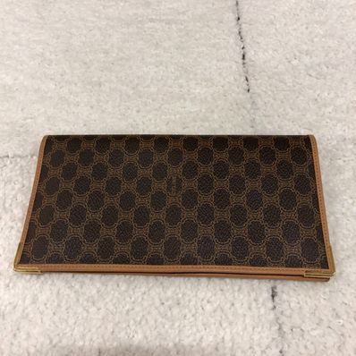 セリーヌ 財布 ブラウンレザー