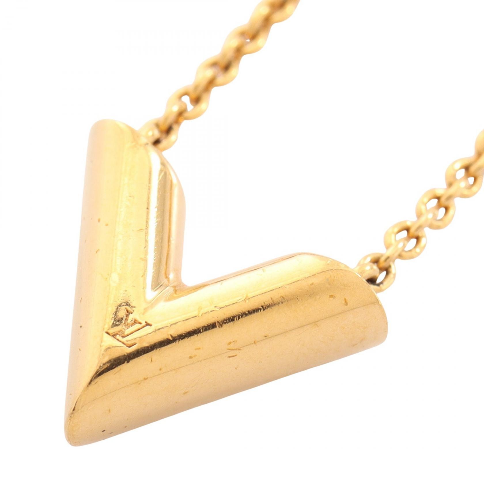 Louis Vuitton Essential V Necklace "Gold"