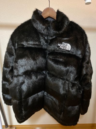 Supreme x The North Face Faux Fur Nuptse Jacket "Black"
