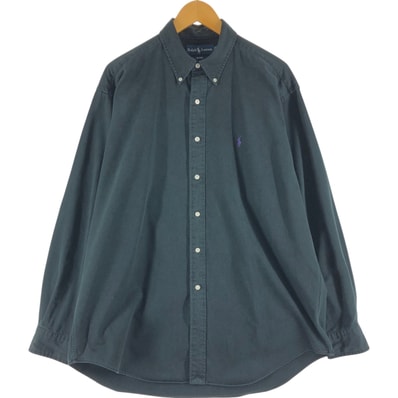 古着 ラルフローレン Ralph Lauren BLAKE 長袖 ボタンダウンシャツ メンズL相当/eaa527837