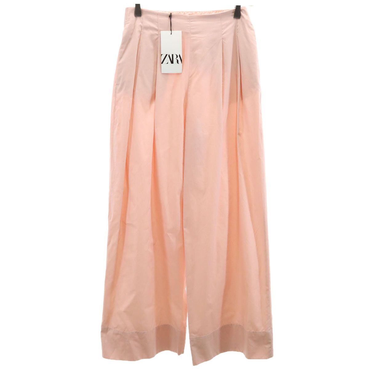 未使用 ZARA ザラ タック ワイドパンツ XS ピンク系