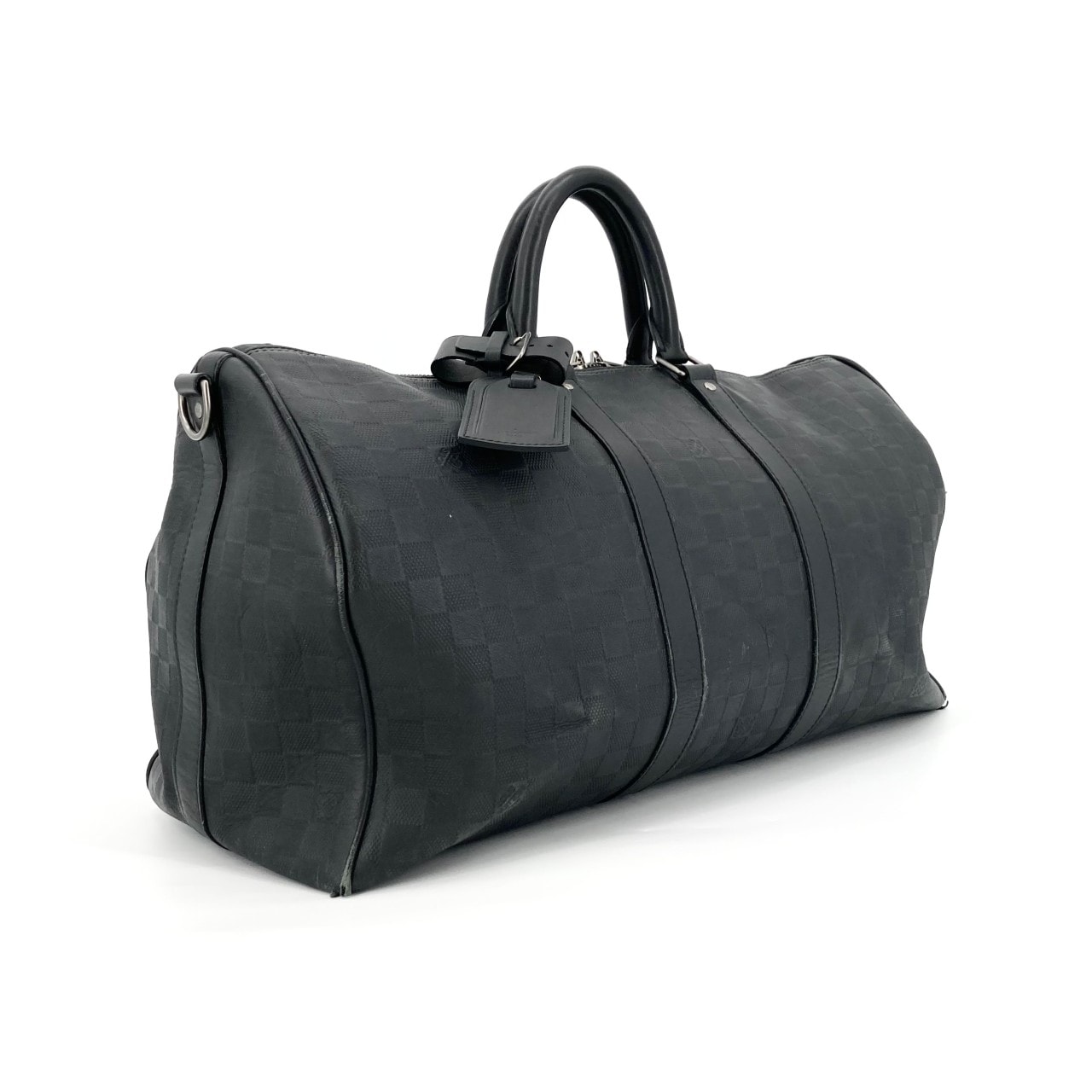 ルイヴィトン ダミエアンフィニ キーポル45 バンドリエール ボストン C (やや傷や汚れあり)】LOUIS VUITTON（ルイ・ヴィトン） キーポル