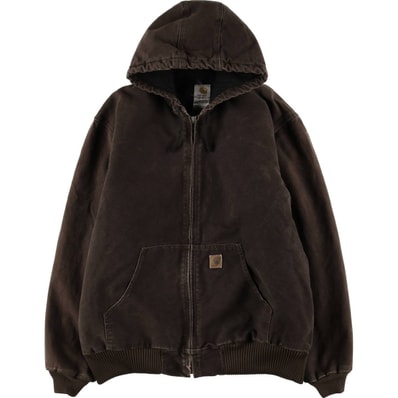 古着 00年代 カーハート Carhartt アクティブジャケット 中綿入り ダックフルジップパーカー メンズXL相当/eaa580467