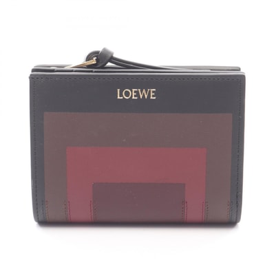 ロエベ LOEWE LOEWE x Albers 二つ折り財布 財布 レザー レディース ブラック系 / マルチカラー C643NCWX061101 【新品】