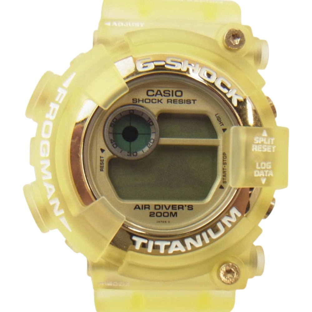 G-SHOCK ジーショック 時計 DW-8201WC-9T W.C.C.S FROGMAN フロッグマン トリプルマンタ デジタル 腕時計 クリア系【極上美品】【中古】