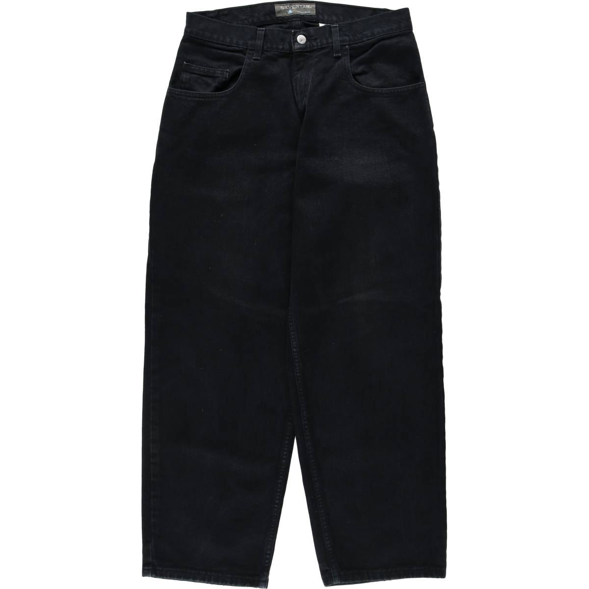 古着 00年代 リーバイス Levi's SILVER TAB シルバータブ BAGGY FIT ブラックデニム テーパードデニムパンツ メンズw32相当/rab182048