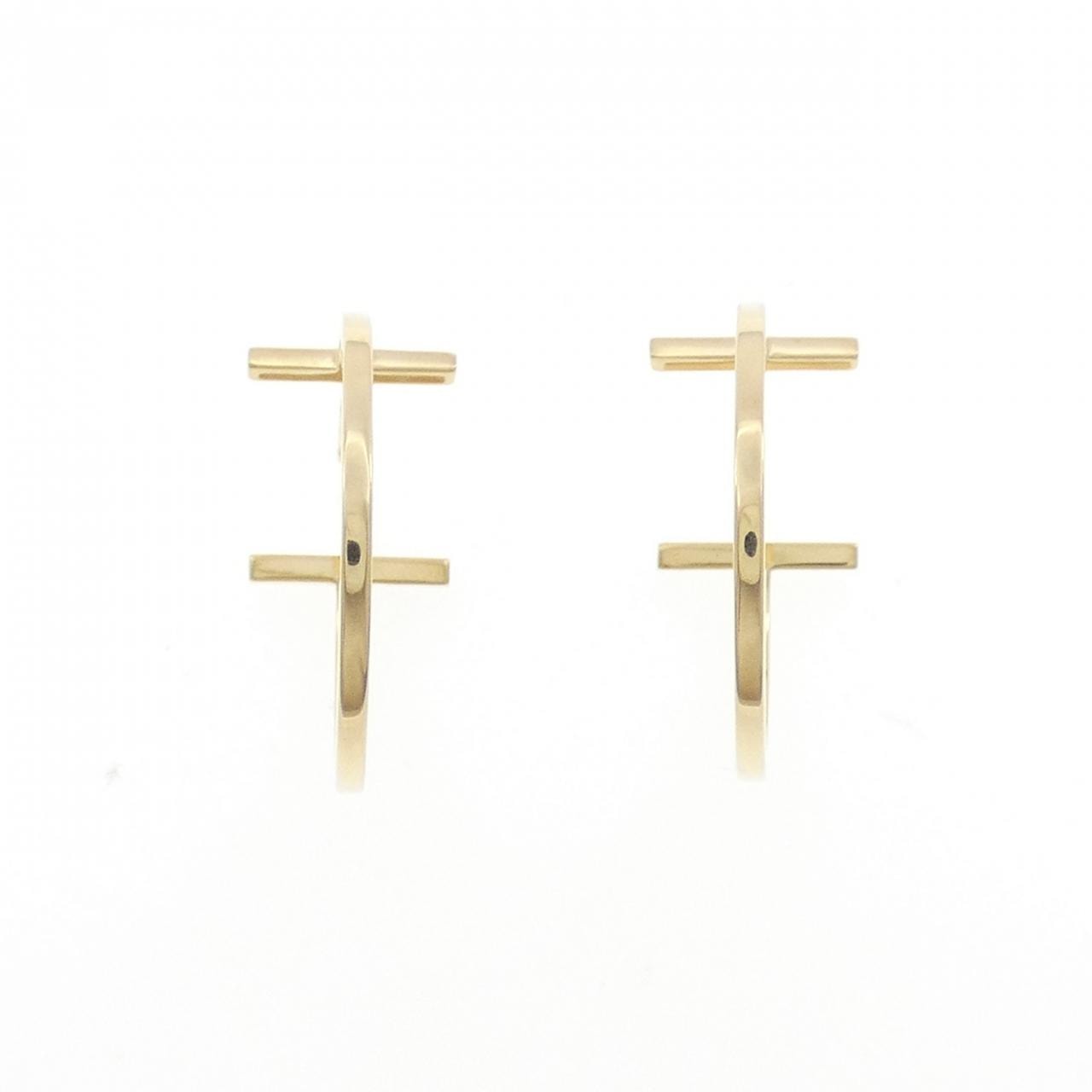 ティファニー Tワイヤー フープ ミディアム ピアス