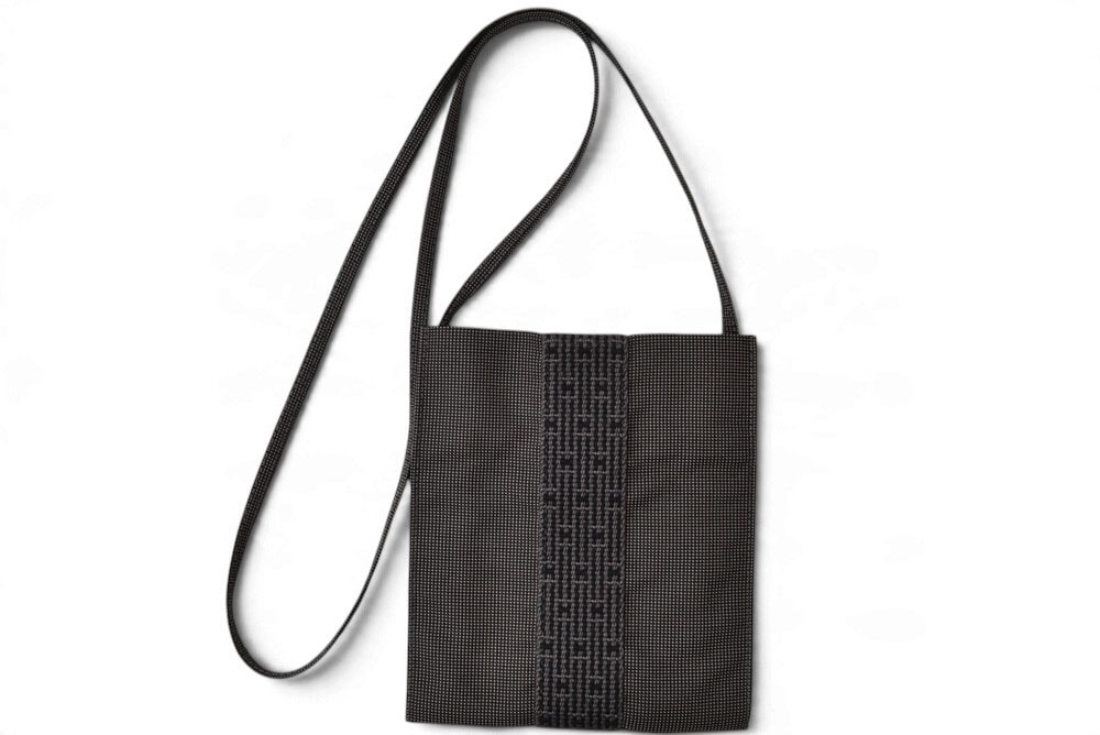 エルメス ショルダーバッグ HERMES エールライン ポシェット サコッシュ 斜め掛け キャンバス グレー レディース メンズ【中古】