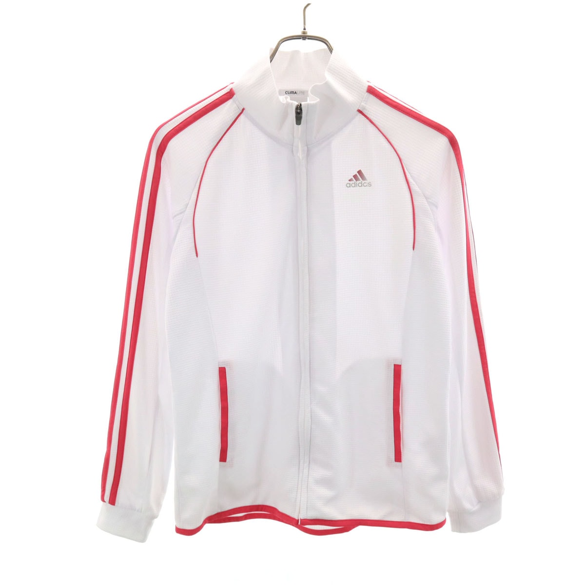 美品 adidas アディダス トレーニング ジップジャケット L ホワイト