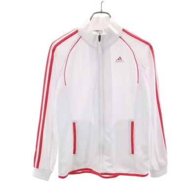 美品 adidas アディダス トレーニング ジップジャケット L ホワイト
