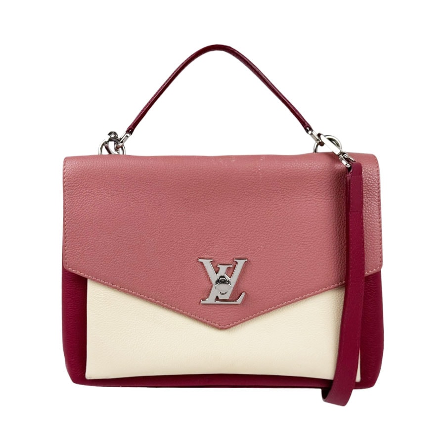 ルイ ヴィトン LOUIS VUITTON ショルダーバッグ ハンドバッグ マイロックミー レザー ピンク/クリーム/ディープピンク レディース M51490【中古】 z11198