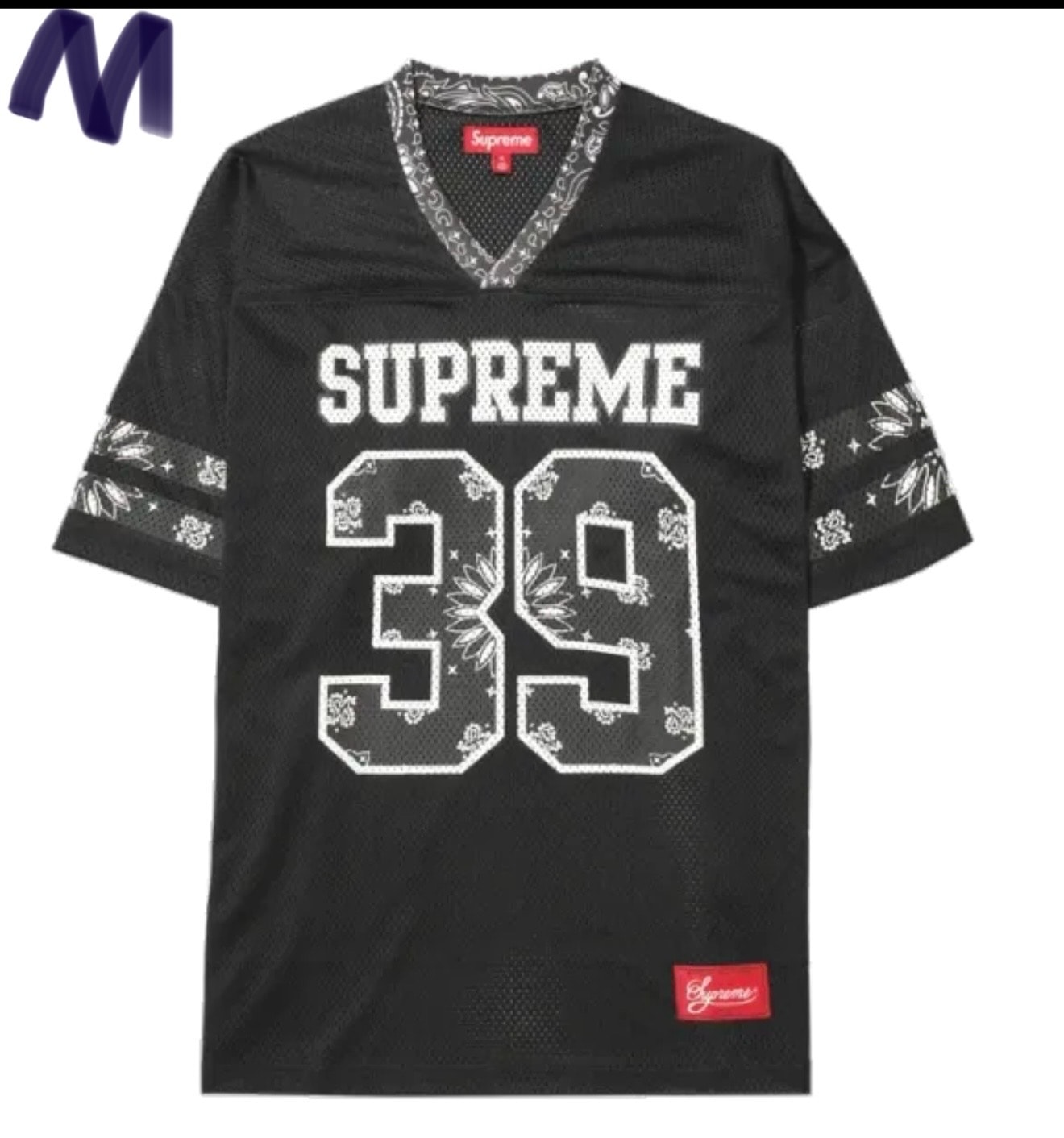 Supreme Number (N)INE Manson Tee 黒M 新品 Supreme x Number (N)ine Manson Tee 