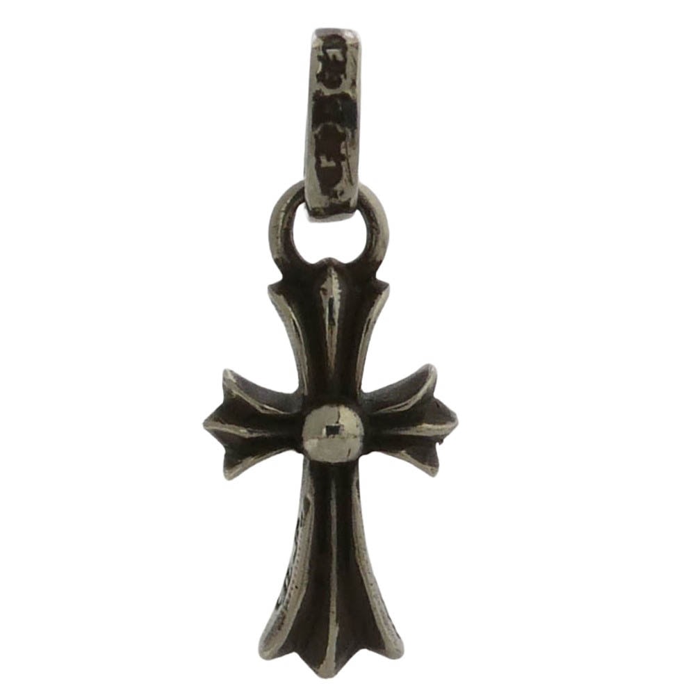 CHROME HEARTS クロムハーツ(原本無) BBY F PPRCHN ベイビーファット クロス ドロップ ピアス シルバー系【中古】