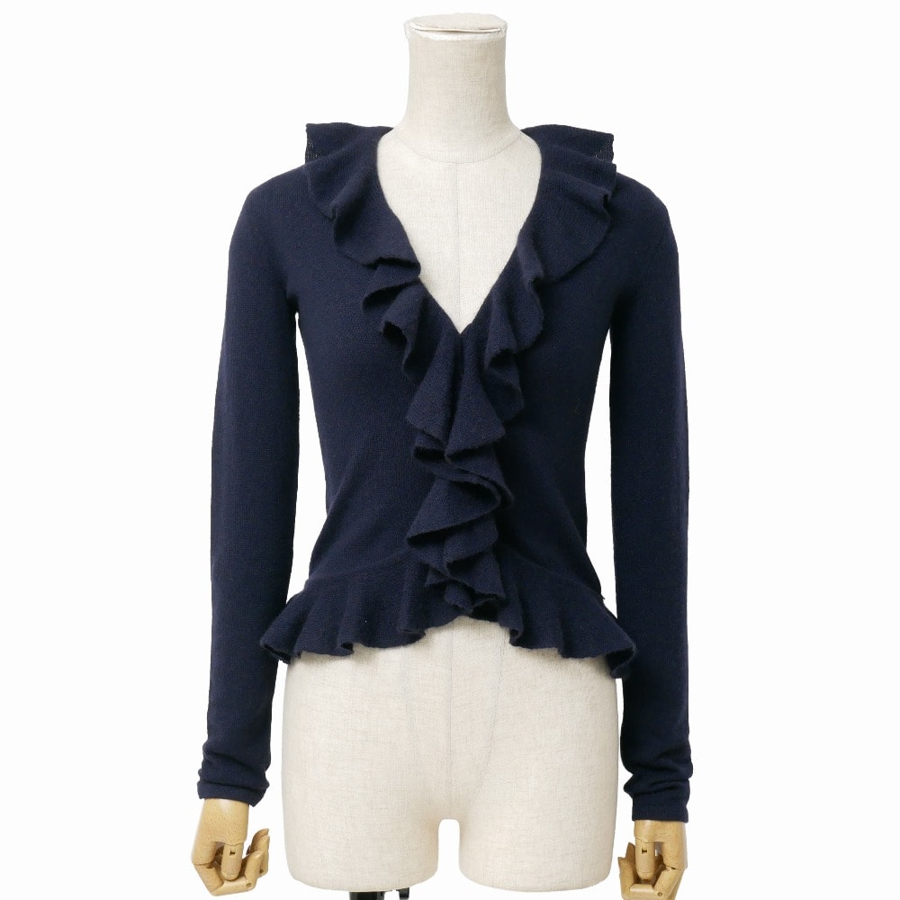 RALPH LAUREN ラルフローレン ニット サイズXS フリル カーディガン ブランド古着【中古】20260707/RB0046