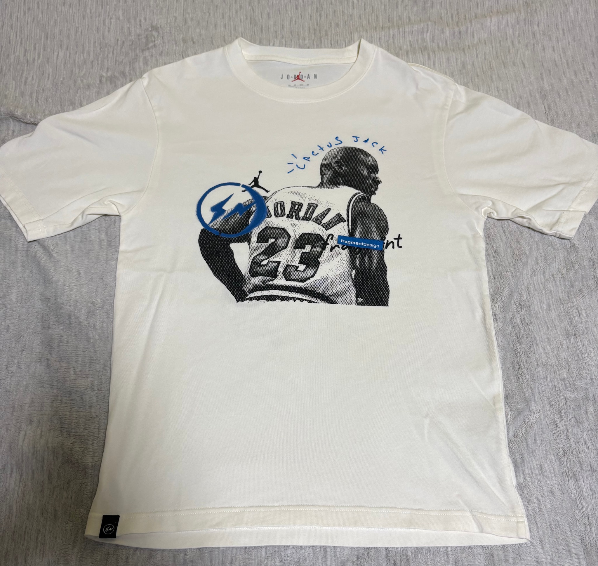 Air Jordan Travis Scott  Fragment Tee "White"