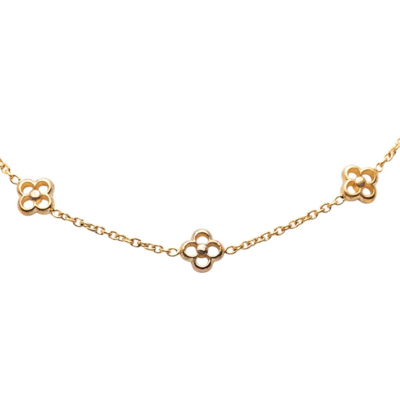 ルイ ヴィトン フラワーフル ネックレス M00238 ゴールド メッキ レディース LOUIS VUITTON 【中古】