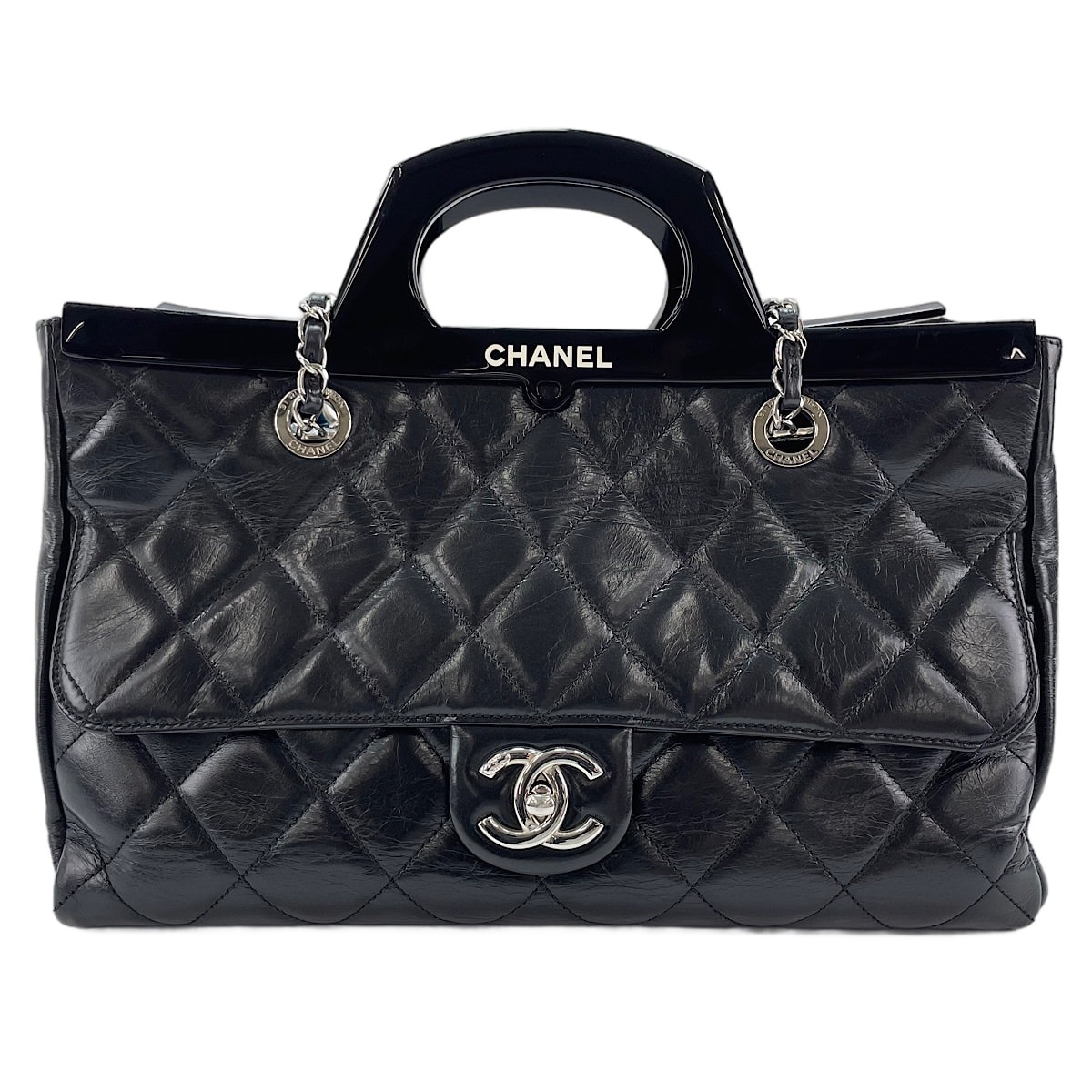 シャネル CHANEL レザー CCデリバリー トートバッグ【中古】