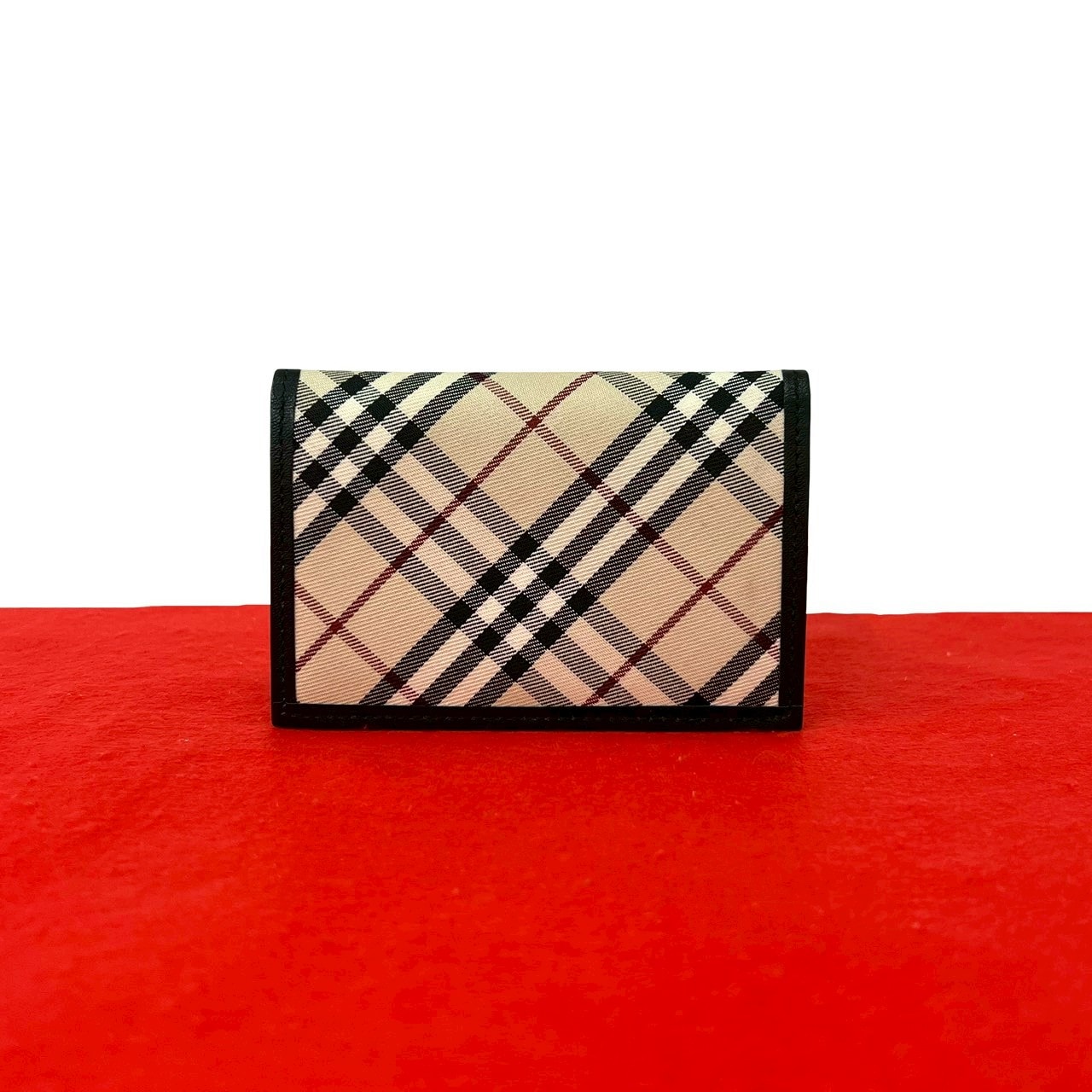 B (目立った傷や汚れなし)】BURBERRY バーバリー ノバチェック レザー
