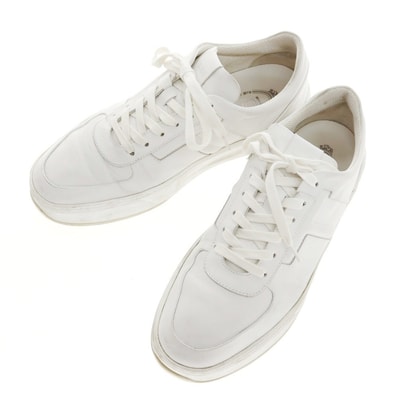 【中古】トッズ TOD'S レザー スニーカー ホワイト【サイズ8.5】【メンズ】