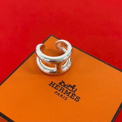 HERMES エルメス オスモズ PM リング シルバー925 リング・指輪 10号 シルバー
35484