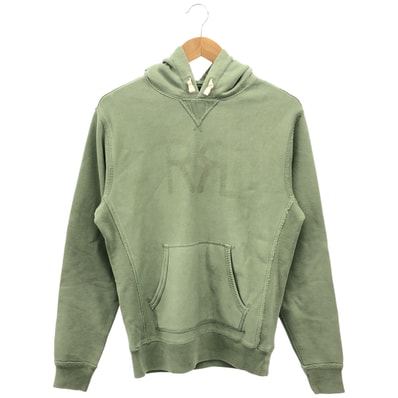 ダブルアールエル MNRRKN16820208 FADED MINT コットン ドローストリング RANCH LOGO HOODIE/ランチロゴフーディ S