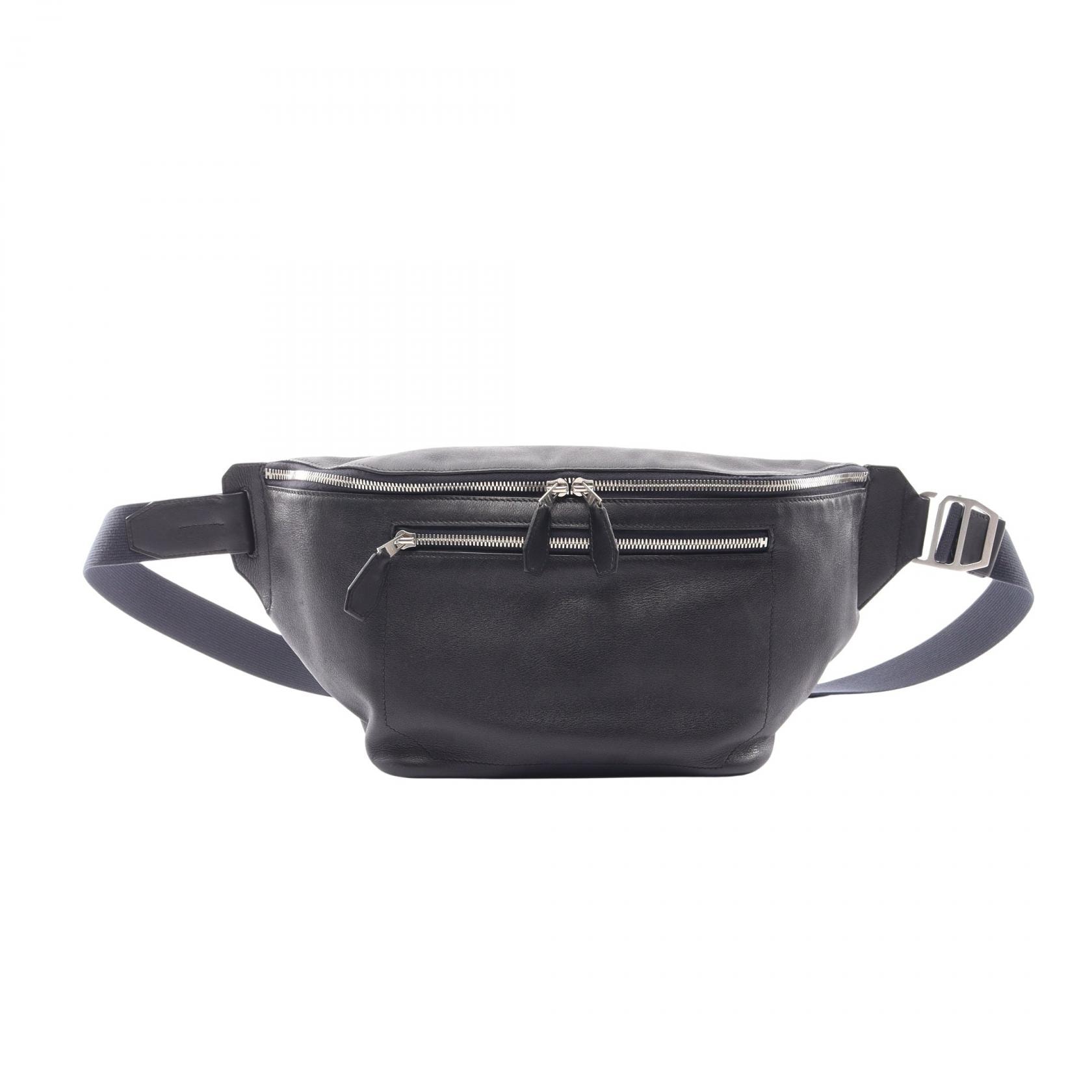 エルメス HERMES シティスライド クロスGM ウエストバッグ ボディバッグ バッグ レザー エバーカラー エバーカラー ブルーニュイ A刻印(2017年製造) メンズ ネイビー系 【中古】
