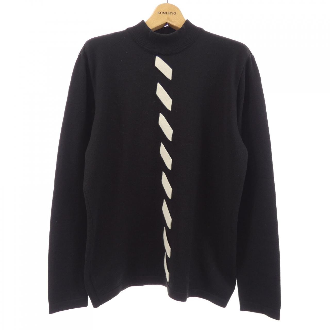 A GOOD BAD INFLUENCE HEART CROSS ZIPPED MOHAIR SWEATER 