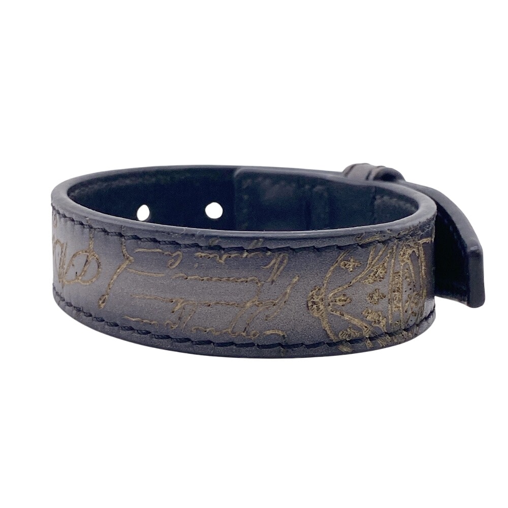 ベルルッティ Berluti ブレスレット カリグラフィ スクリット ブラック