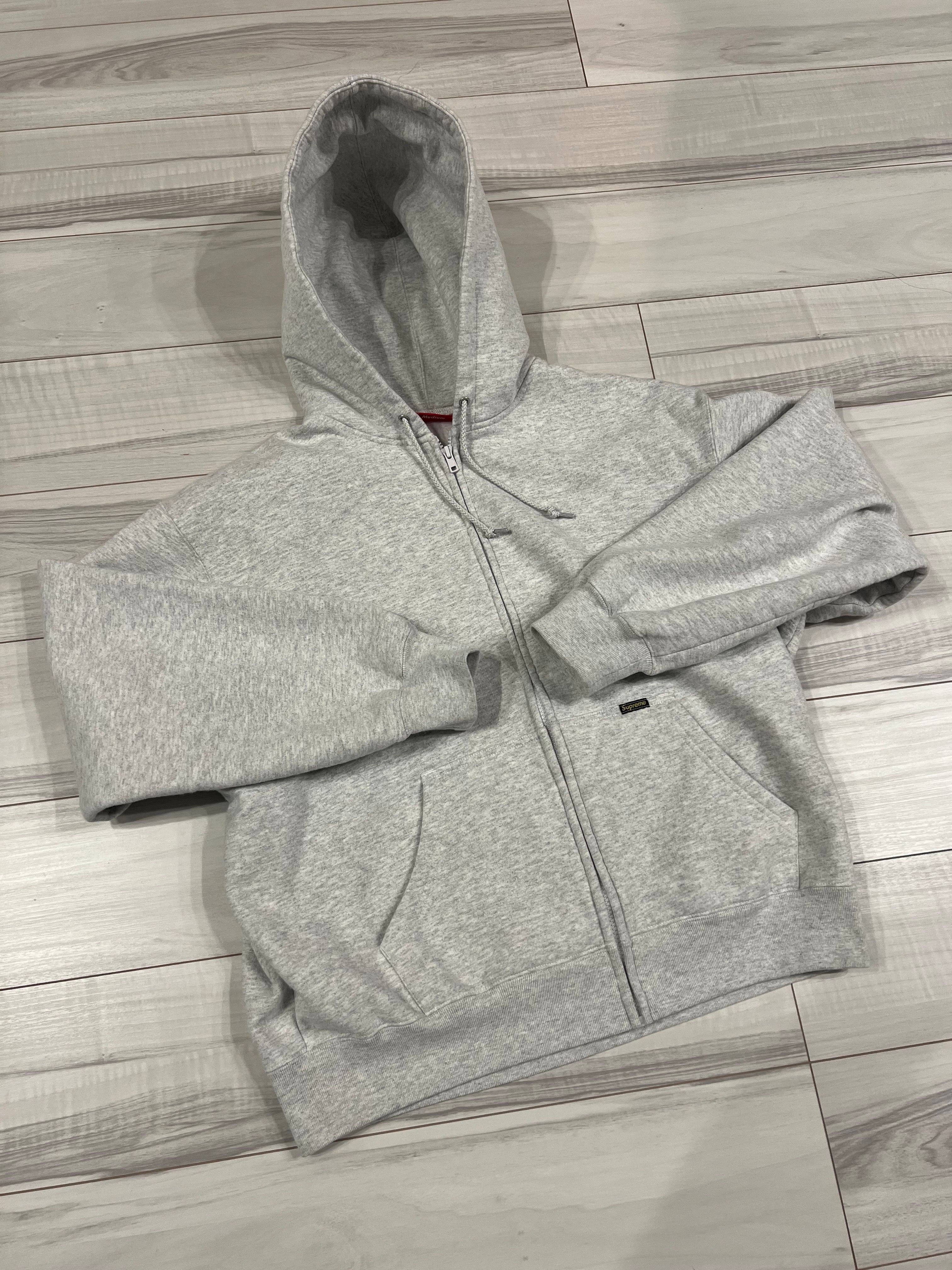 Supreme Work Zip Up Hooded Sweatshirt "Ash Grey"