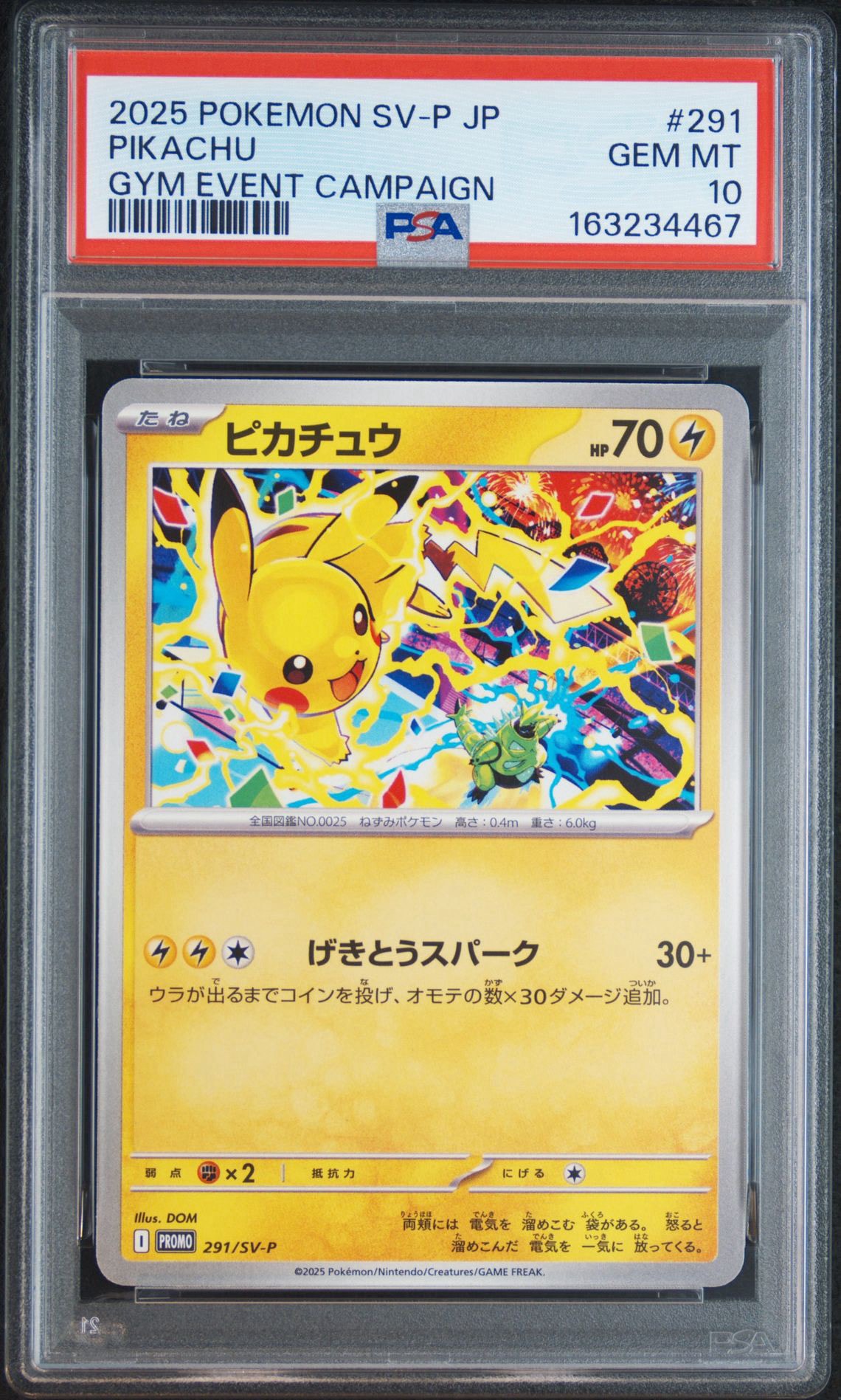 PSA10】ピカチュウ P [SV-P 291](プロモーションカード「SV-P」) 10枚