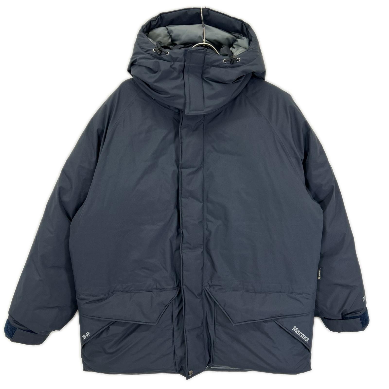 マーモット ×BEAMS TSFMD209BM ネイビーマンモスダウン パーカー L