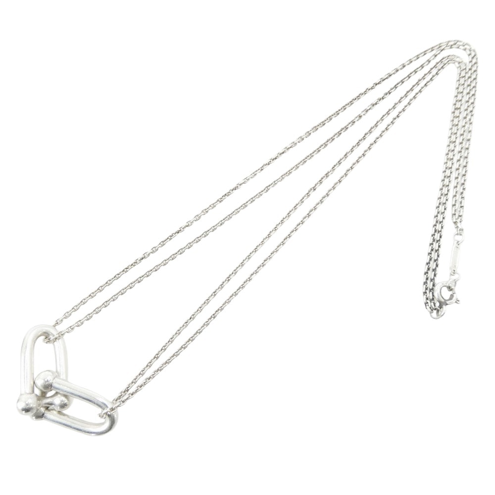 TIFFANY&Co. ティファニー ネックレス ハードウェア ラージ ダブルリンク ネックレス ペンダント シルバー系【中古】