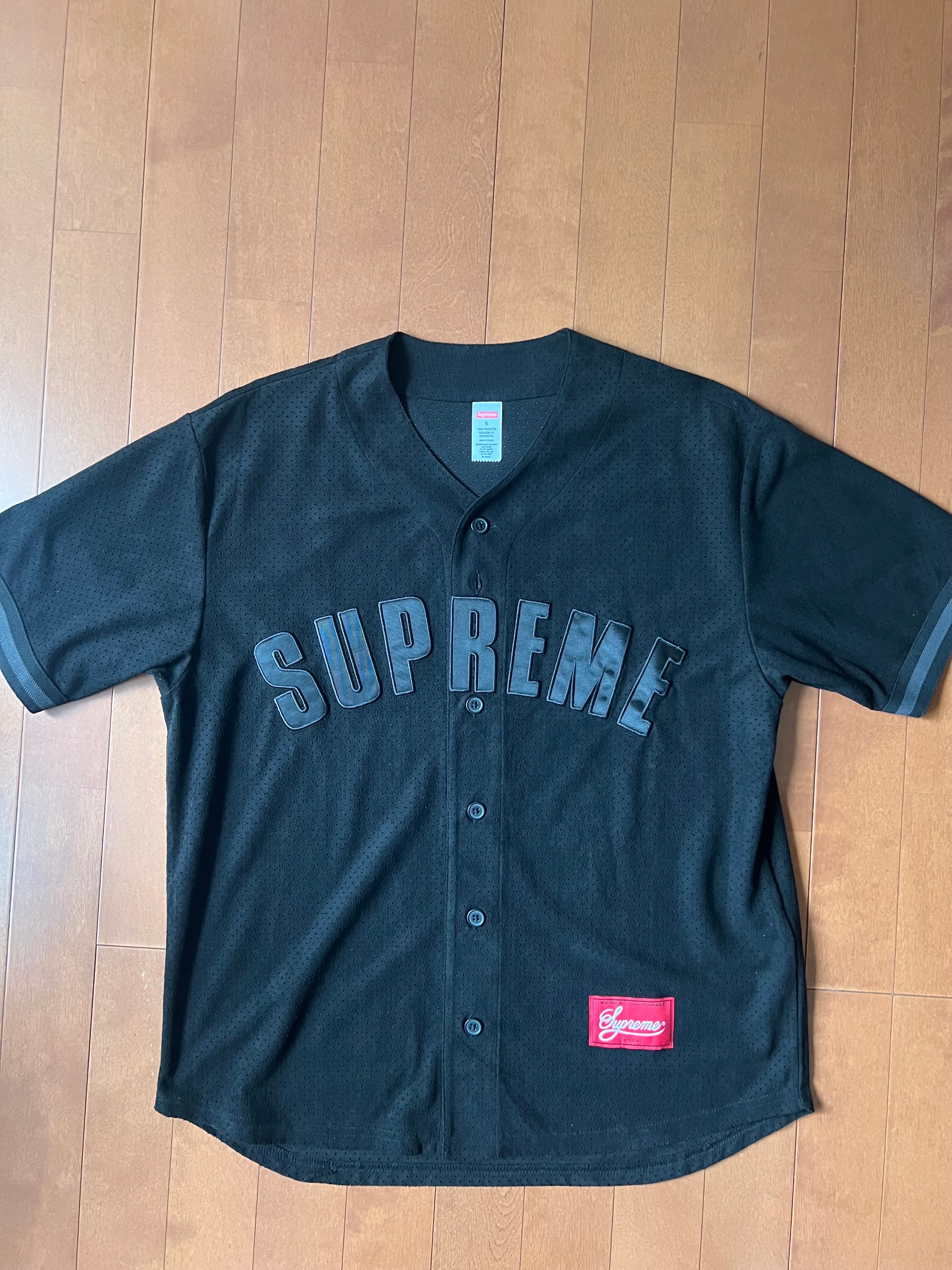 Supreme Ultrasuede Mesh Baseball Jersey 