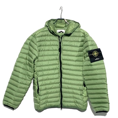 STONE ISLAND LIGHTWEIGHT HOODED DOWN JACKET Green