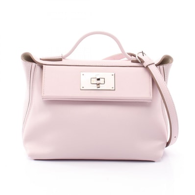 エルメス HERMES サック ヴァンキャトル ミニ 24/24 ヴェルソ モーヴペール ナタ 2WAY ハンドバッグ バッグ レザー ヴォーエヴァーカラー モーヴペール B刻印(2023年製造) レディース ピンク系 / アイボリー系