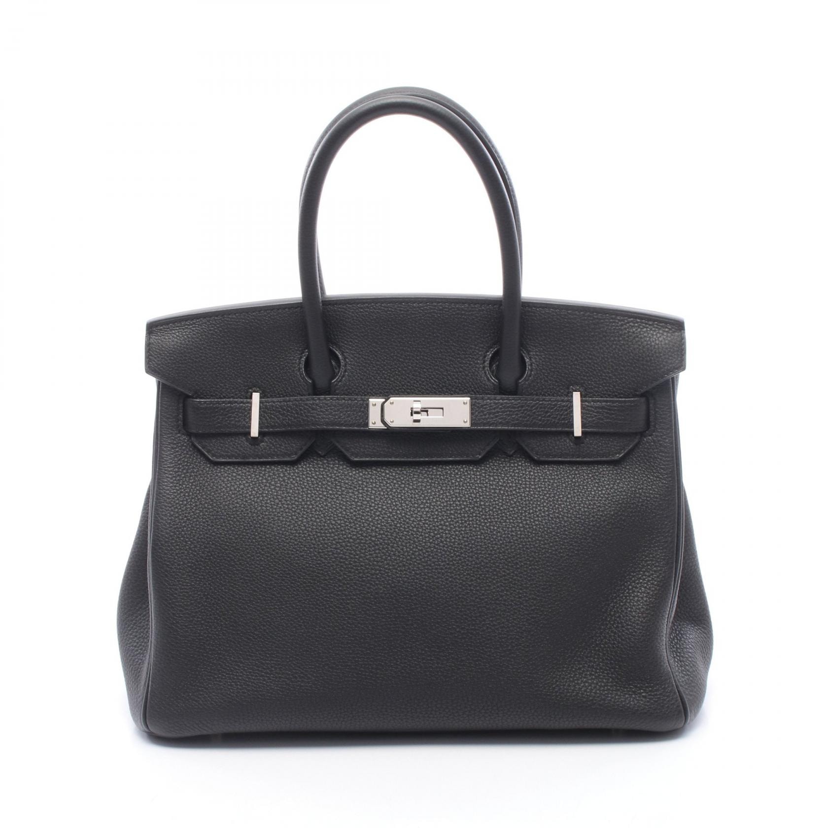エルメス HERMES バーキン30 ハンドバッグ バッグ レザー トゴ トゴ ブラック(エルメス) A刻印(2017年製造) レディース ブラック系 【中古】