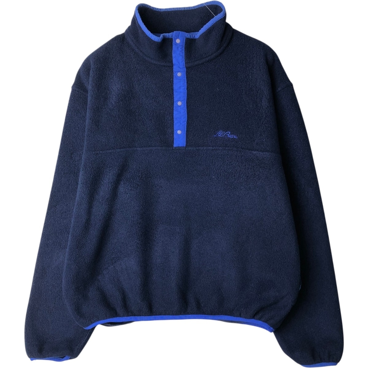 빈티지 의류 ~ 90년대 L.L.Bean 하프 버튼 플리스 풀오버 남성용 XL 상당 빈티지/EAA627043