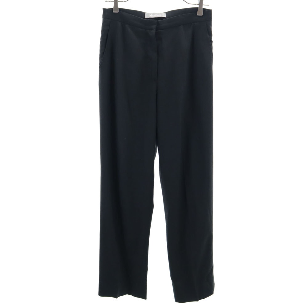 MAX MARA マックスマーラ イタリア製 ウールブレンド スラックスパンツ 36 グレー系