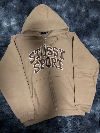 Stussy Sport Zip Hood "Tan"