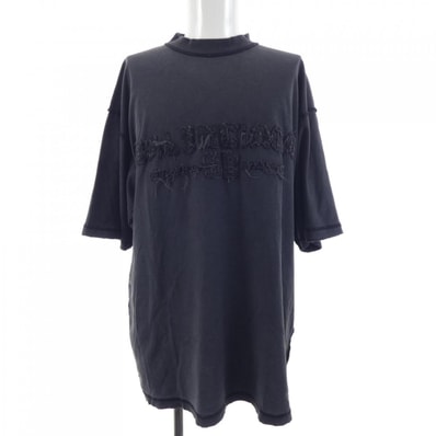 BALENCIAGA Men's New Year Series 25 - Inside-Out T-Shirt Medium Fit "Washed Black"
